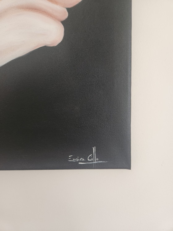 Image 1 of Dipinto ad olio originale "Rosa Primaverile" – Enrica Ciffo (2023) + Certificato