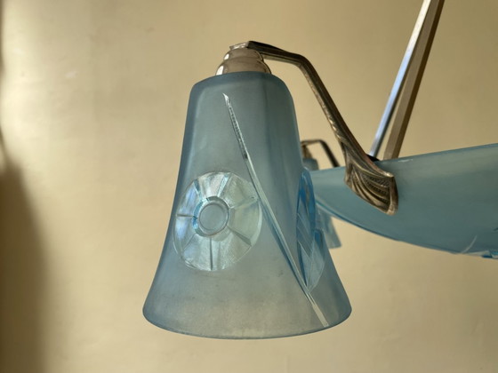 Image 1 of Lampe pendante Art Deco 1930 Degué French