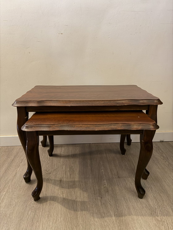 Image 1 of Set di 2 tavolini laterali Queen Ann