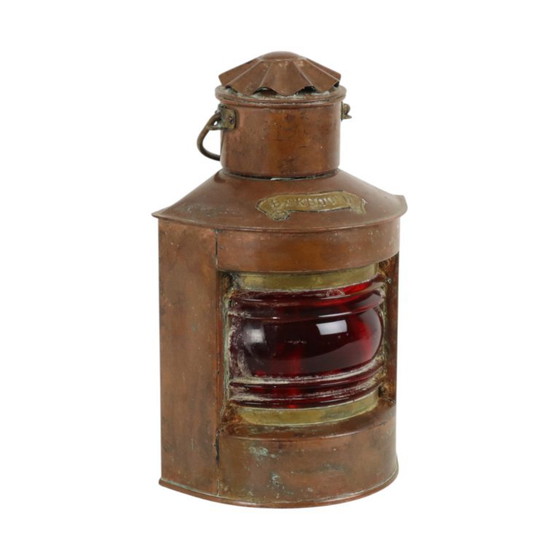 Small Ship's Lamp Mr Portside Copper Maritime 24cm – DHR, Table lamps, Glass (photo 3 of 16)