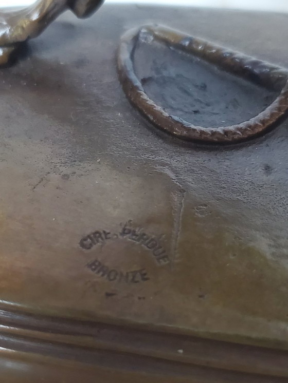 Image 1 of Scultura - Animale in bronzo - Firmato V. CHEMIN (rif 3973)