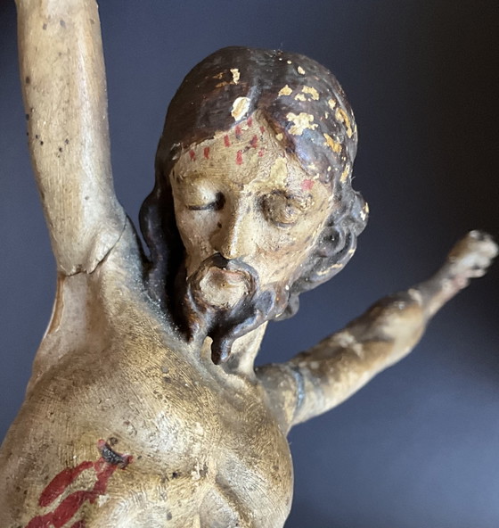 Corpus di Cristo spagnolo in legno policromo del XVIII secolo – Sculture, Wood (photo 3 of 9)