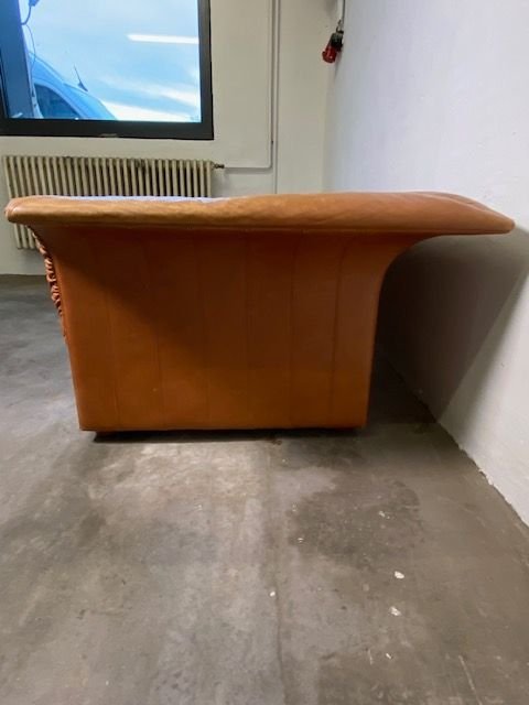 Poltronova Frau Leather Cognac 2-seater Sofa 70s Luigi Massoni, Poltrona Frau, Brown (photo 7 of 15)