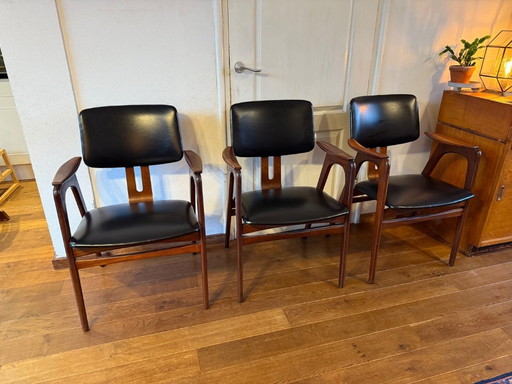 3 chaises Pastoe f14 Cees Braakman