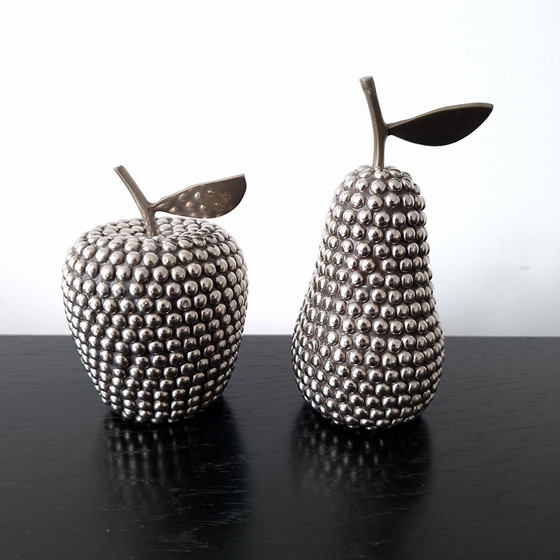 Image 1 of Set vintage studs appel en peer jaren 60 / 70