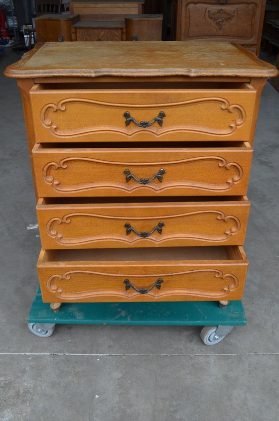 Komoda vintage lata 80/90 – Chest of drawers, Metal, Wood (photo 6 of 8)