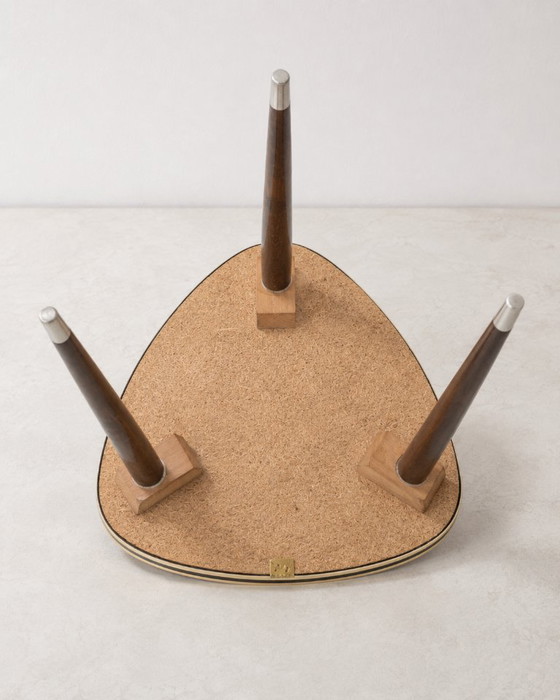 Tavolino laterale Atomic Mid-Century degli anni '50/'60 a forma di rene – Tavolini, Metal (photo 4 of 7)