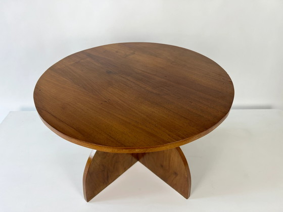 Modernist / Art Deco walnut occasional side table, circa 1930-50 – Wood (photo 4 of 8)