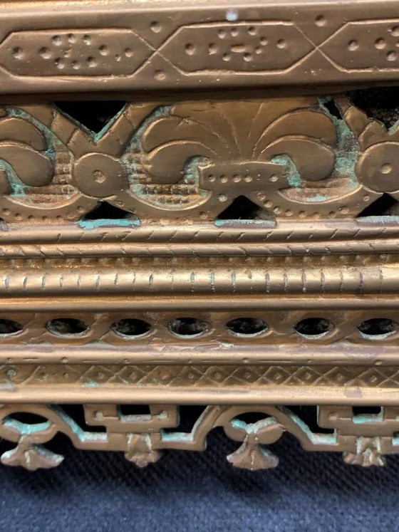 Fioriera. Bronzo massiccio. – Vasi per piante, Bronze, Wood (photo 6 of 7)
