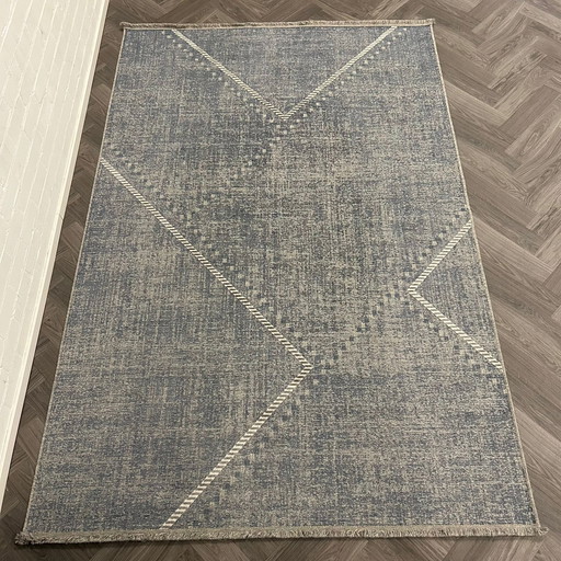 Brinker Carpets Linea Dessin 105 Blauer 200x290 Teppich