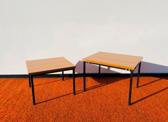 Image 1 of Coppia di tavolini impilabili di P. Guariche per MEUROP. Vintage anni '60/'70