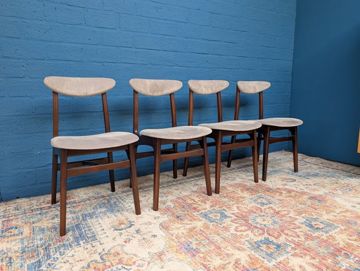 4x Vintage Design Chairs, Rajmund Halas For Paczkow, 1960s
