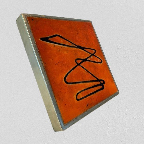 Image 1 of Poignée de porte en céramique faite à la main