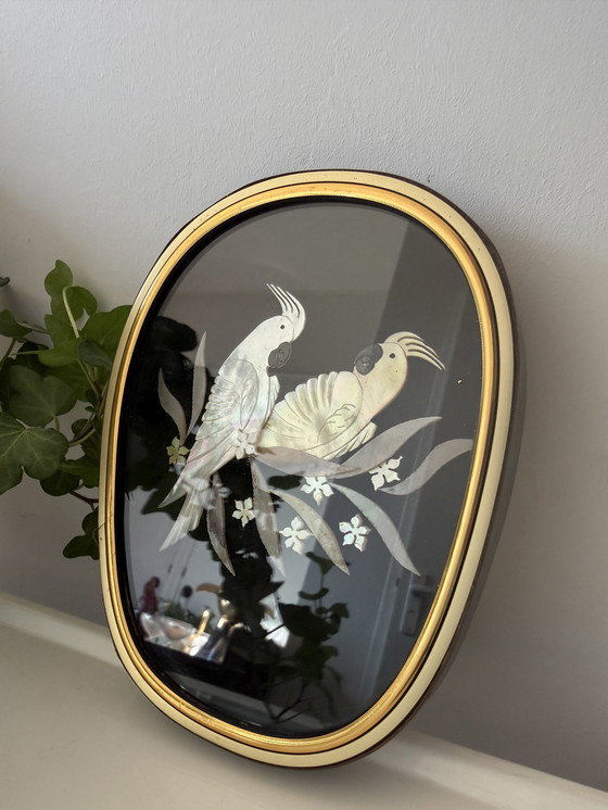 Image 1 of Cornice vintage con intarsio in madreperla