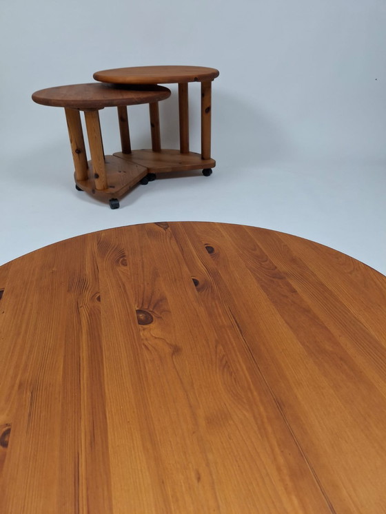 Image 1 of Set Van 3 Vintage Bijzettafels, in de Stijl van Rainer Daumiller