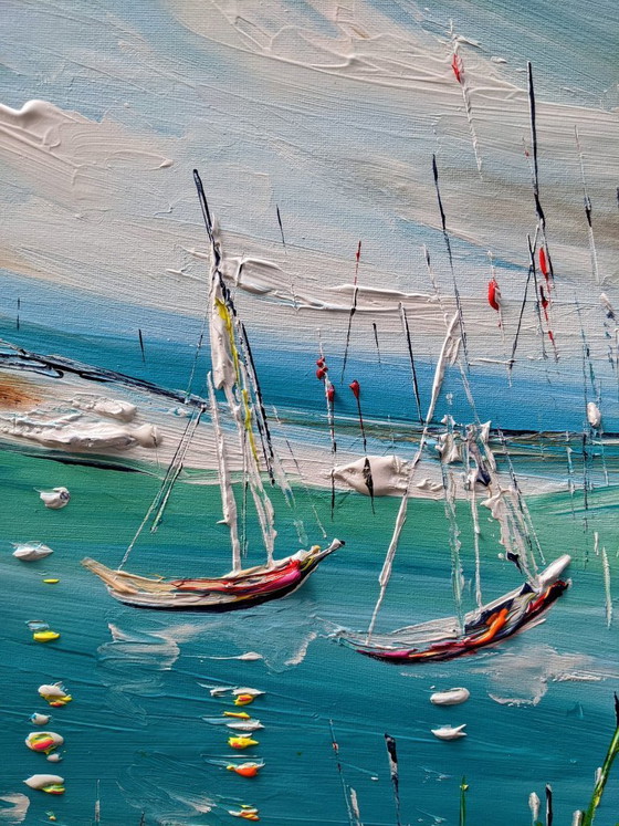 Image 1 of Evelina VINE - Abstracts Boats - Artist's painting