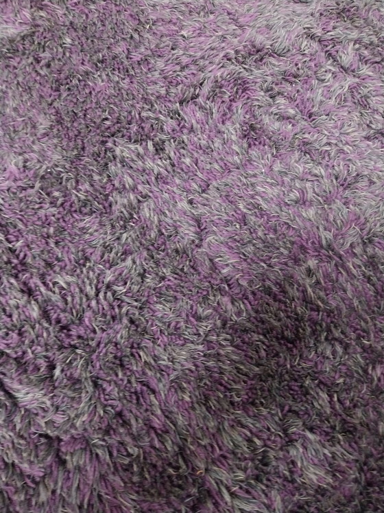 Image 1 of 1 tapis Danskina violet/gris à poils longs 300 x 380 cm