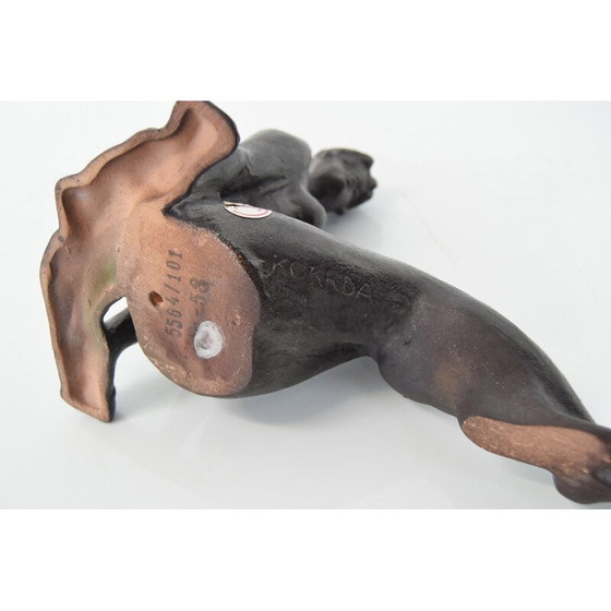 Image 1 of Vintage ceramic sculpture by Bohumil Kokrda for Jihokera, Czechoslovakia 1960s