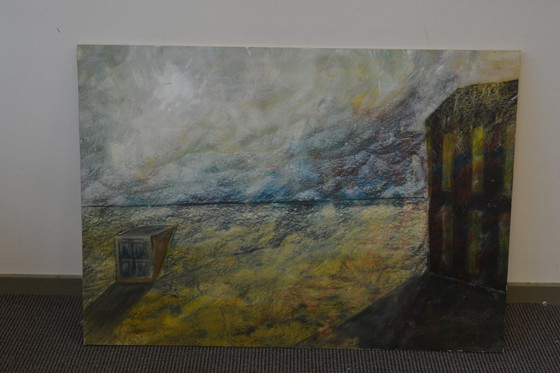 Image 1 of Ölgemälde auf einer Tafel (signiert) Joop Serno