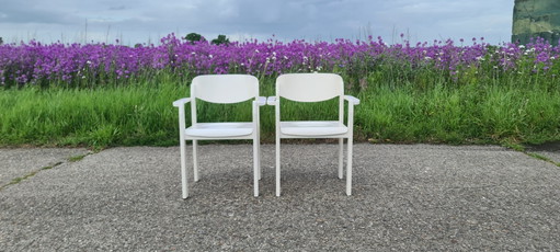 2 chaises Casala en bois, marquées '50 - '60
