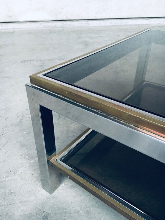 Image 1 of Hollywood Regency Design Flaminia Two Tier Coffee Table, France 1970's