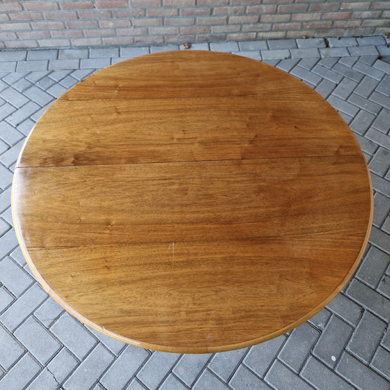 Image 1 of A A Patijn  poly z serie Zijlstra vintage ronde tafel uitschuifbare tafel