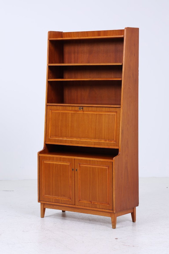 Image 1 of Scaffale vintage anni '60 | Scaffale del Mid Century in legno retrò #05-59