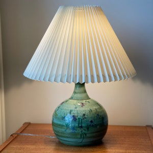 60s Handmade Ceramic Table Lamp