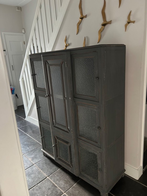Image 1 of Vintage brocante design kast grijs - 