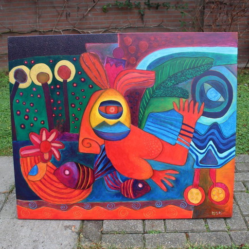 Gemälde „Der goldene Wald“