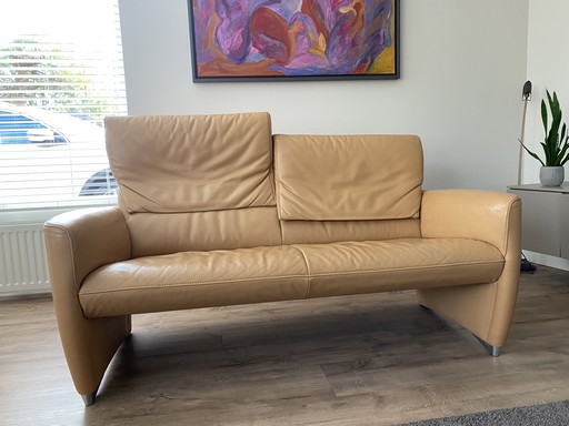 Jori 2-Sitzer-Design-Ledersofa