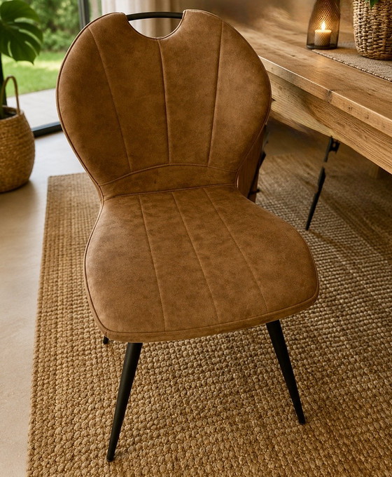 Image 1 of Mesa de comedor de teca maciza de Bali + 6 sillas de diseño