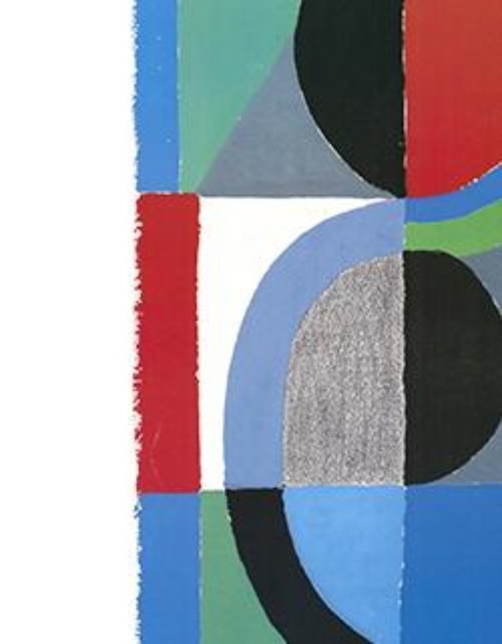 Image 1 of Sonia Delaunay – Viertel (1968) | Abstrakter geometrischer Kunstdruck