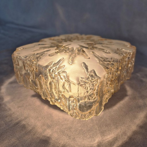 Vintage Honsel Glass Flush Mount Ceiling/Wall Light E27 – Mid Century Modern Design