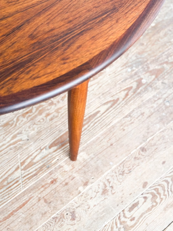 Image 1 of Table de salle à manger extensible de Niels O. Møller pour JL Mollers, ronde, design danois, années 1950, Danemark