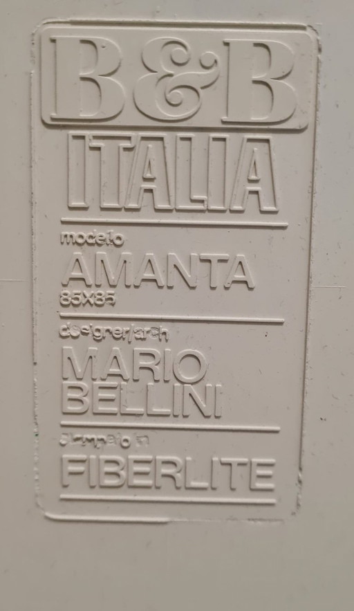 XL Space Age B&B Amanta Couchtisch von Mario Bellini aus Fiberlite-Material
