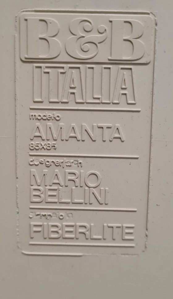 Image 1 of XL Space Age B&B Amanta Couchtisch von Mario Bellini aus Fiberlite-Material
