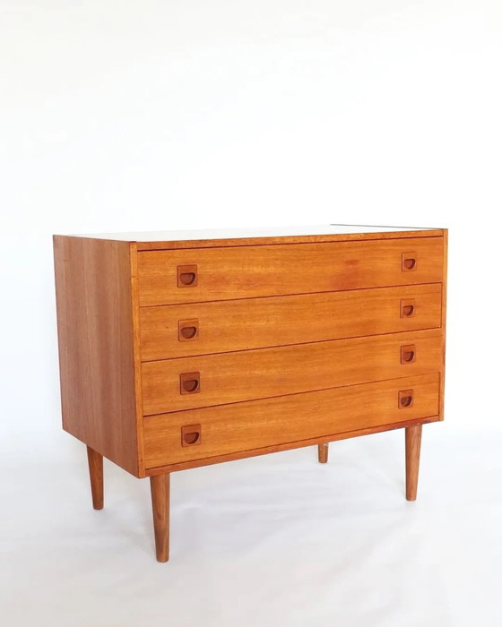 Image 1 of Cassettiera danese vintage in teak dal design retrò