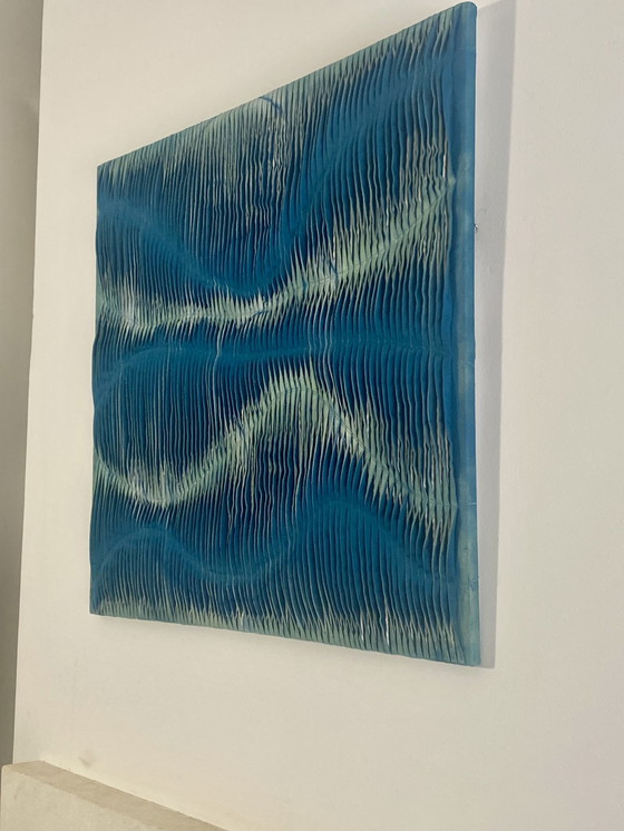 Image 1 of Tableau sculpture art textiles Réf : cocooning