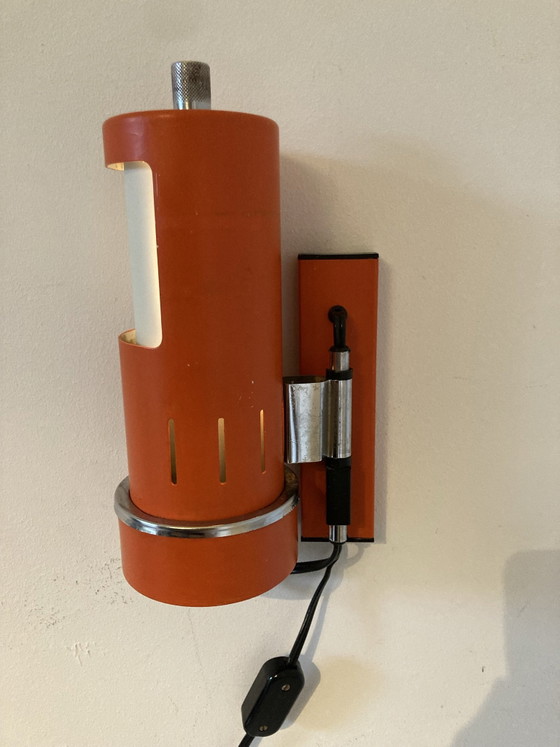 Vintage 70s Space Age Reggiani Wall Light – Metal, Plastic (photo 4 of 13)