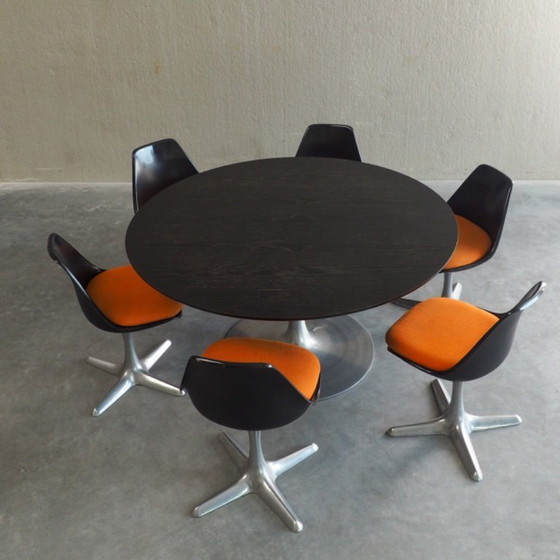 Image 1 of Space Age dining set by Maurice Burke for Arkana