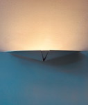 Coppia di applique vintage, metallo laccato bianco, Francia, 1980
