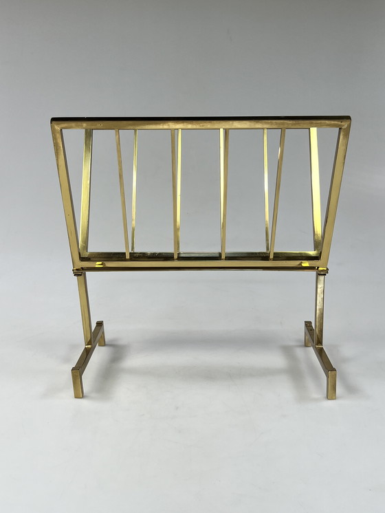 Image 1 of Portariviste vintage Hollywood Regency, ottone, anni '70