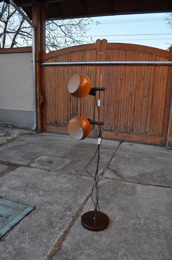 Lampadaire Mid Century Modern 2-ball Spage Age – Métal, Plastique, Space Age (photo 2 of 10)