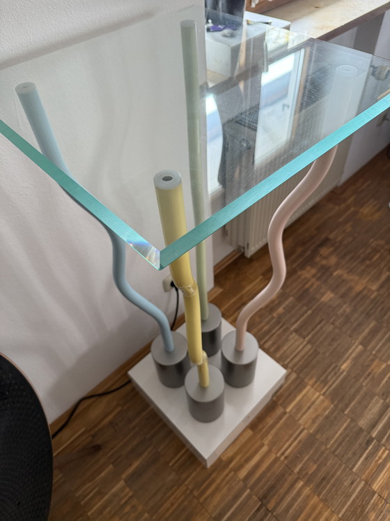 Image 1 of ETTORE SOTTSASS musealer Stehtisch „Strutture tremano“ MemphisMilano