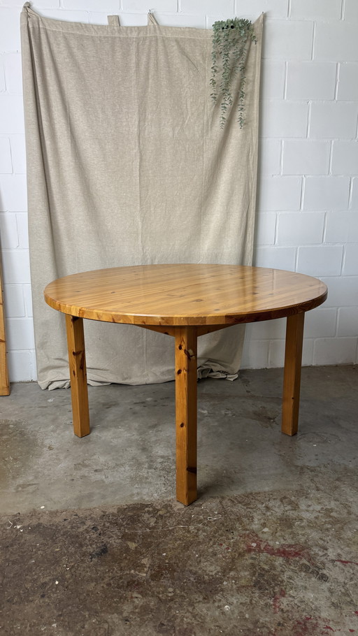 Vintage IKEA Round Extendable Table