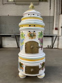 Italian design ceramic wood stove fireplace from PUGI