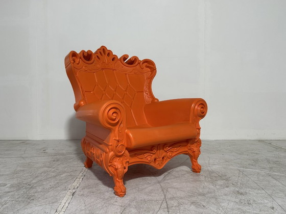 2x Slide Queen Of Love Armchairs - Moro & Pigatti - Set of 2 - Orange - Indoor & Outdoor – Plastic (photo 3 of 7)