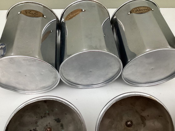 Image 1 of Barattoli vintage in stile Art Déco per caffè, zucchero e cicoria.