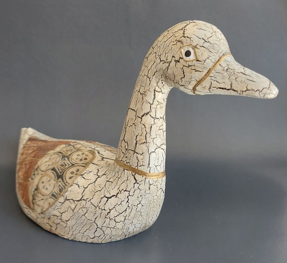 Image 1 of Anatre di legno vintage intagliate e dipinte a mano